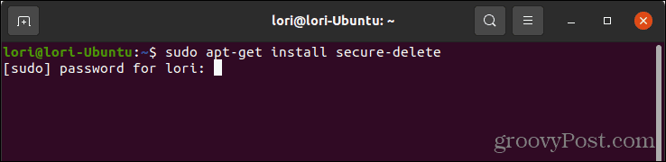 Linux'ta güvenli silmeyi kurun