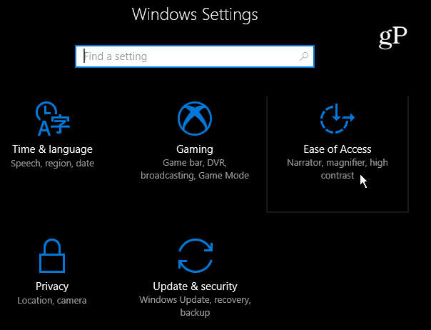 2 Erişim Kolaylığı Windows 10 Ayarları