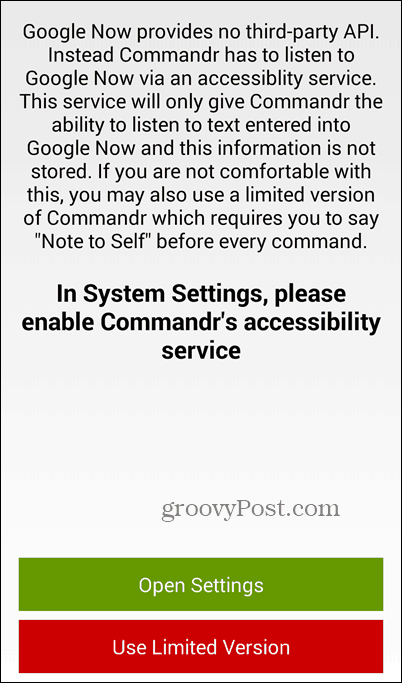Özellikleri Açmak ve Kapatmak için Google Asistan'ı ve Commandr'ı kullanın