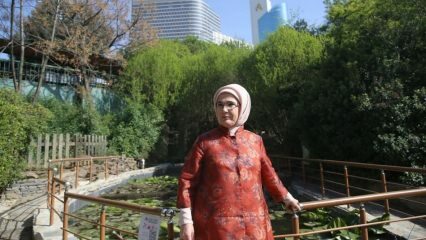 Emine Erdoğan Nezahat Gökyiğit Botanik Bahçesi'nde!