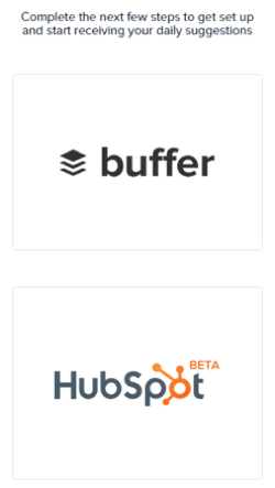 Quuu hem Buffer hem de HubSpot ile entegre olur.