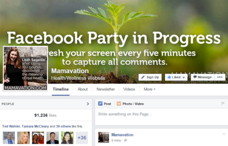 mamavation facebook parti kapak resmi