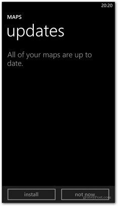Windows Phone 8 harita güncellemesi