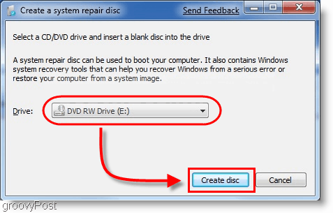 Windows 7: Sistem onarım diski oluşturma