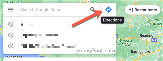 Google Haritalar'da yol tariflerini başlatın