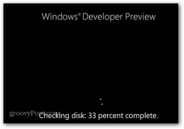 Windows 8 Yeni Disk Hatası Kontrol Özelliği