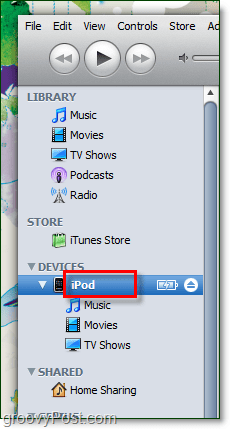 iTunes'u açın ve cihazınızın geçerli adını çift tıklayın