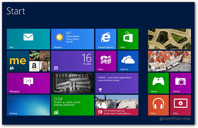 Windows 8 Başlangıç ​​Ekranını Dövmelerle Özelleştirme