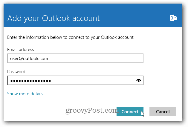 Outlook.com Kullanarak Windows 8 Posta ile POP E-posta Nasıl Kullanılır