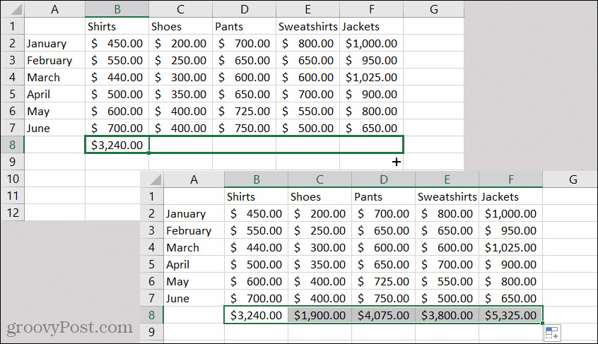 Excel Otomatik Doldurma Formülü