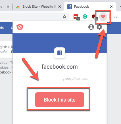 Chrome'da BlockSite kullanarak bir siteyi hızlı bir şekilde engelleme
