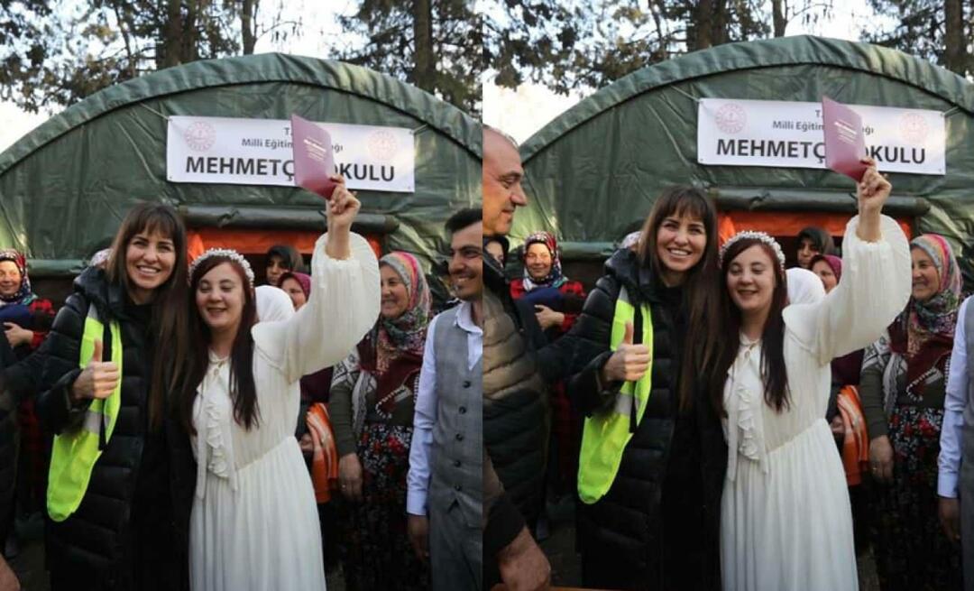Aslı Tandoğan'dan duygulandıran paylaşım! Depremzede bir çiftin nikah şahidi oldu