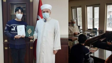 Güney Koreli Unseko Kwon Şehadet getirerek Müslüman oldu! 