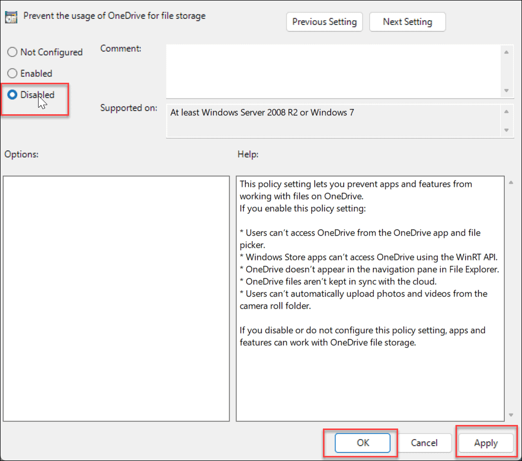 Windows 11'de OneDrive'ı devre dışı bırakın