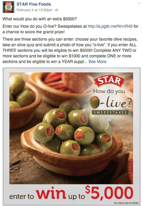 yıldız zeytin facebook yarışma yazısı