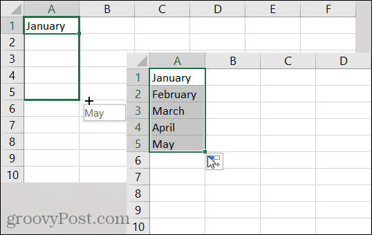 Excel Otomatik Doldurma Ayları