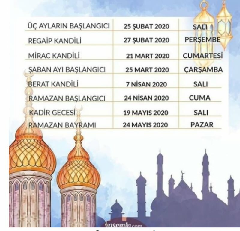 2020 Ramazan İmsakiyesi! İlk iftar vakti saat kaçta? İstanbul imsakiyesi sahur ve iftar saati