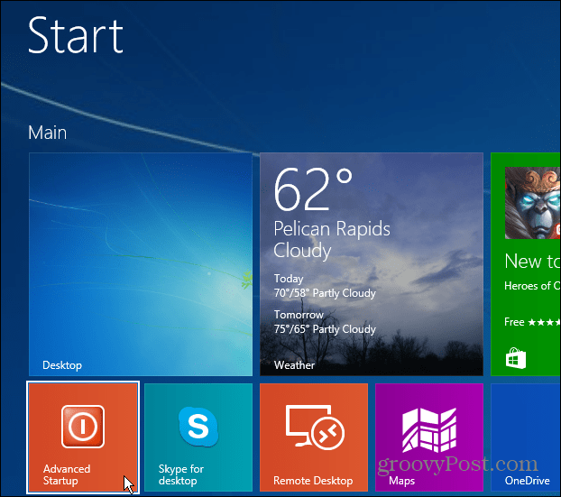 Windows 8.1 Advanced Startup'a Kolay Yoldan Erişin