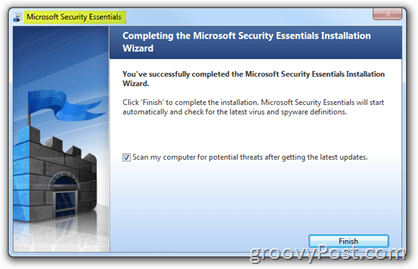 Microsoft Security Essentials Kurulumu