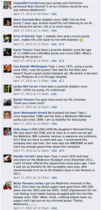 medtronic diabetes ilk facebook yorum hikayeleri