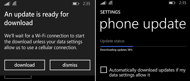 Windows Phone 8-1 Güncellemesini güncelleme