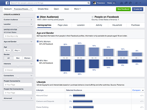 facebook kitle analizi panosu