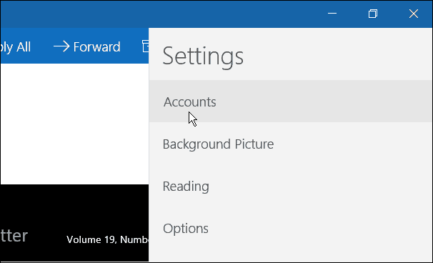 Windows 10 Posta Uygulama Hesapları