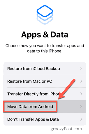iphone androidden veri taşıma