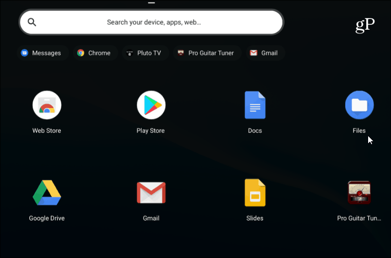 1 Chromebook Dosyaları Uygulaması