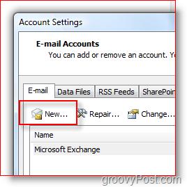 Outlook 2007'de yeni Posta Hesabı oluşturma