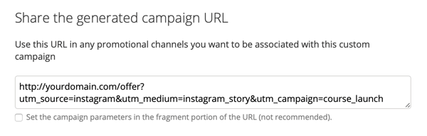 Bir URL'ye UTM parametreleri nasıl eklenir, Adım 2.
