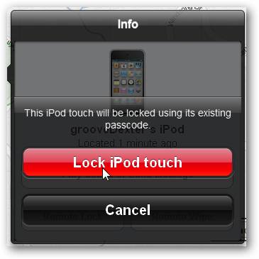 erişimi önlemek için ipod touch veya iphone'u kilitleyin