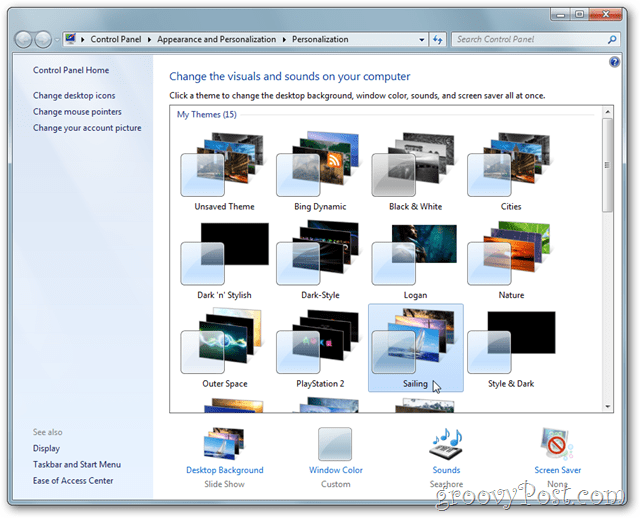 Windows 7 Tema Kütüphanesi