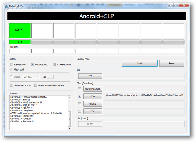 Android + SLP'ye aktarın