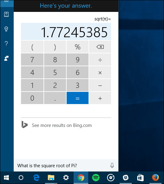 Cortana matematik