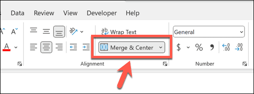 excel birleştirme ve merkezleme