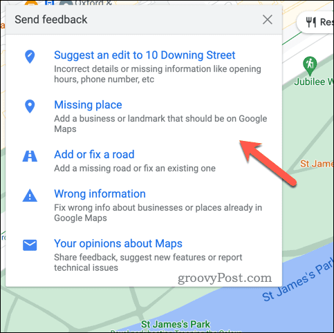 Google Haritalar geri bildirimi sağlayın