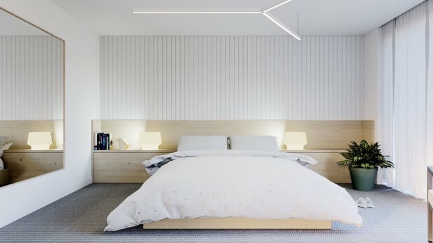 minimalist yatak odası dekorasyonu