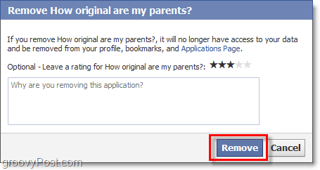 facebook uygulamaları için onayı kaldır