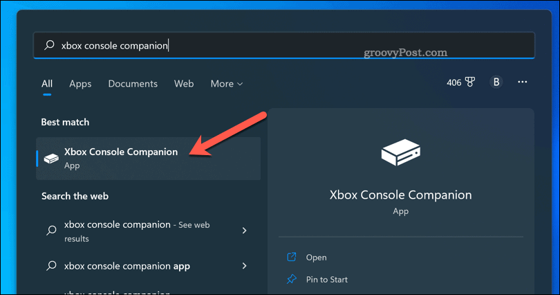 Windows 11'de Xbox yardımcı uygulamasını açın