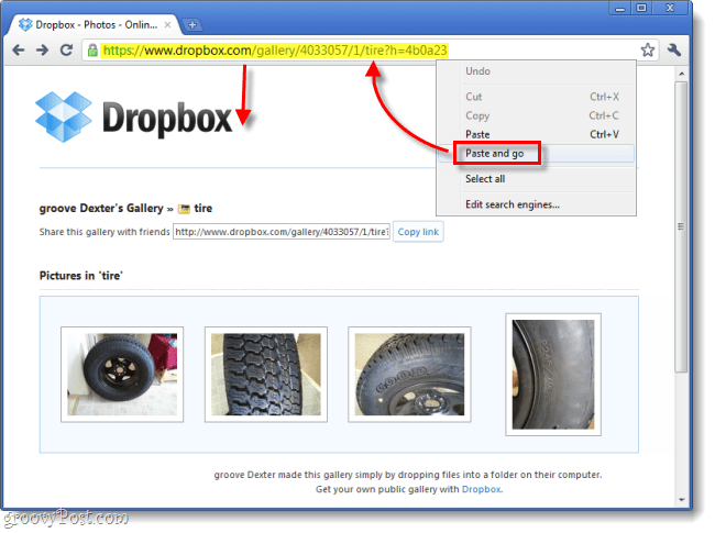 Dropbox'ı Fotoğraf Paylaşım Galeriniz olarak Kullanma