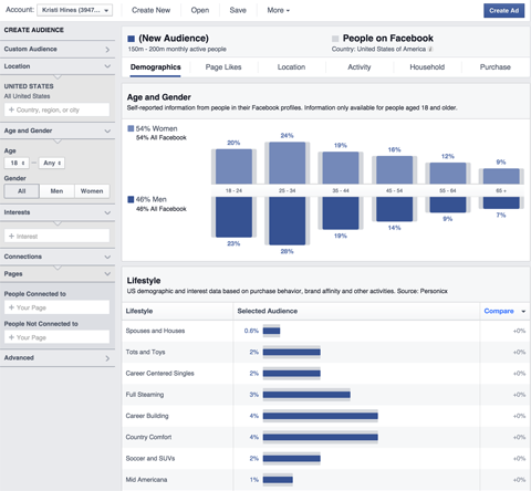 facebook kitle analizi verileri