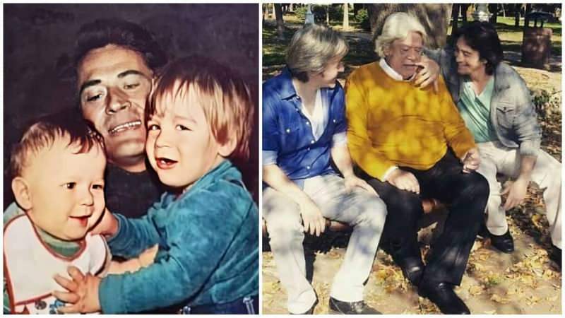 Cüneyt Arkın çocuklarıyla 40 yıl önce çekilmiş fotoğraflarını paylaştı