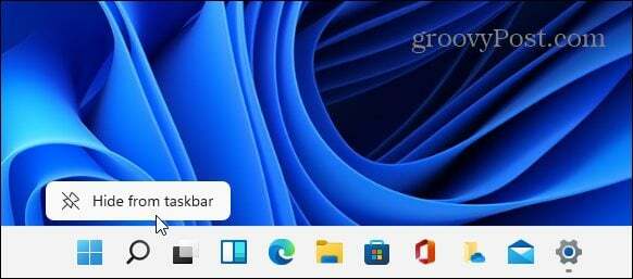 Windows 11 Görev Çubuğundan Gizle