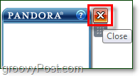 pandora dahil tüm windows 7 araçlarını kapat
