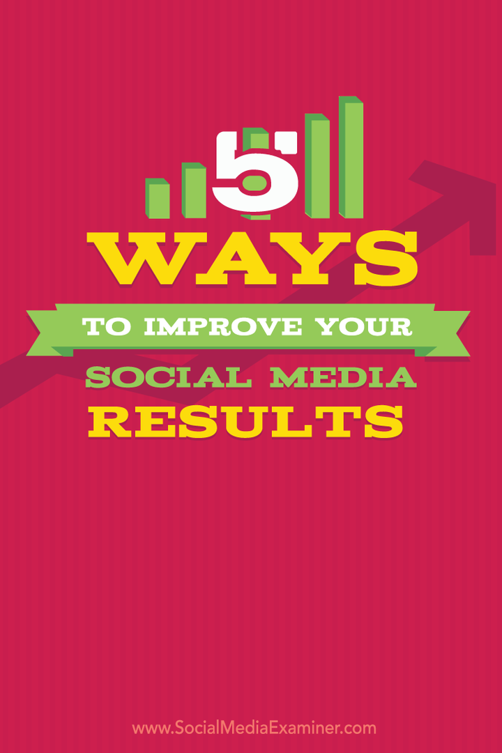 Sosyal Medya Sonuçlarınızı İyileştirmenin 5 Yolu: Sosyal Medya Denetçisi
