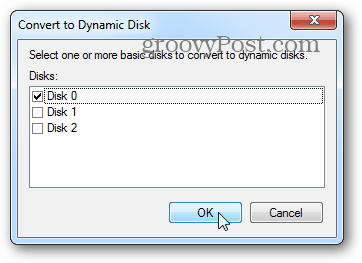 dinamik dizi için disk seç
