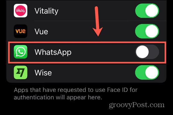 whatsapp yüz kimliği devre dışı bırakıldı