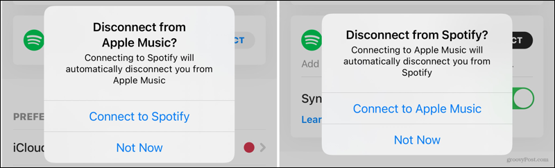 Apple Music ve Spotify'ın bağlantısını kesin