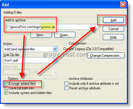 WinZip AES kullanarak dosyaları şifreleme
